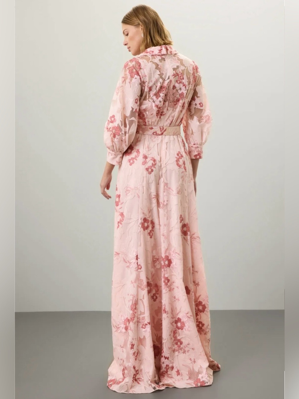 Badgley Mischka Lace Applique Shirt Dress size 2. - Picture 4 of 15